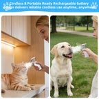 Portable Pet Atomizer for Cats & Dogs, Quiet Rechargeable Fine Mist Sprayer with 2 Masks, Handheld Pet Care Device for Home Travel Use (Type-C Charging)