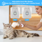 Portable Pet Atomizer for Cats & Dogs, Quiet Rechargeable Fine Mist Sprayer with 2 Masks, Handheld Pet Care Device for Home Travel Use (Type-C Charging)